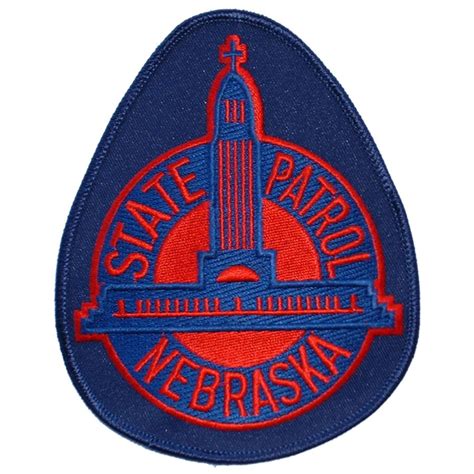 Nebraska State Patrol Large - Embroidered Iron-On Patch at Sticker Shoppe