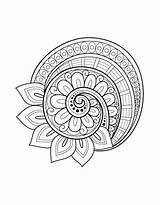 Flower Mandala Coloring Pages Free Printable PDF sketch template