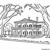 Charming Louisiana Plantation House Coloring Page  Pagescom sketch template