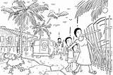 Earthquake Coloring Pages For Kids sketch template