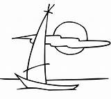 Sailing Dinghy Boat Coloring Page  Free Printable Pages sketch template