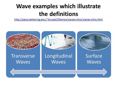 Examples of the different waves? Sound waves(Longitudinal) Standing ...