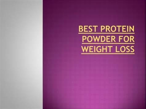 PPT - SeroLean is the best protein powder for weight loss. PowerPoint Presentation - ID:12585693