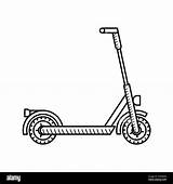 Scooter coloring Page For Kids Kick scooter Stock Vector Image & Art  sketch template