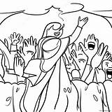 Joyful Worship Scene Coloring Page 47474 37534 sketch template