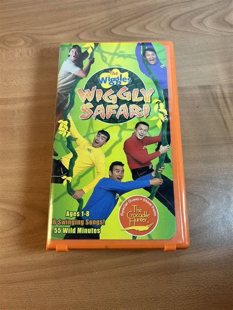 The Wiggles VHS Wiggly Safari Steve Irwin Crocodile Hunter 2002 Orange Hard Case - Etsy