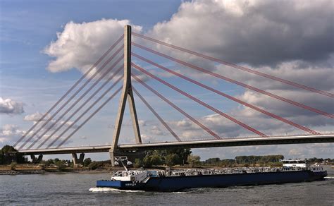 Lower rhine bridge, wesel, sky, architecture, building - free image ...