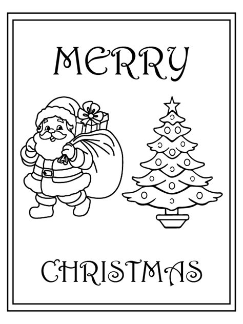 Christmas Cards - Coloring Pages