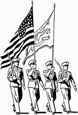 Color Guard Coloring Pages sketch template