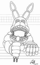 Spring Bonnie Coloring Pages  Home sketch template