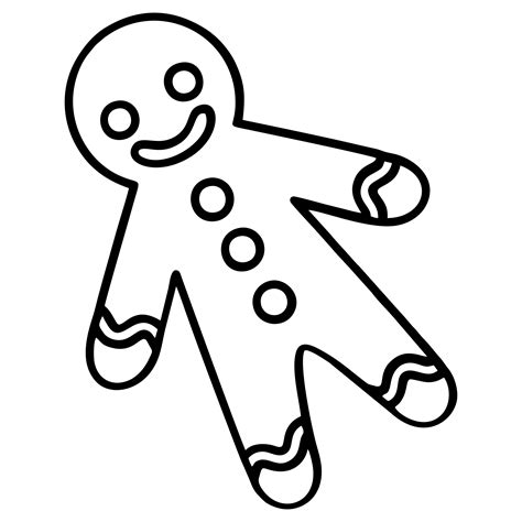 Gingerbread Man Stencil Printable