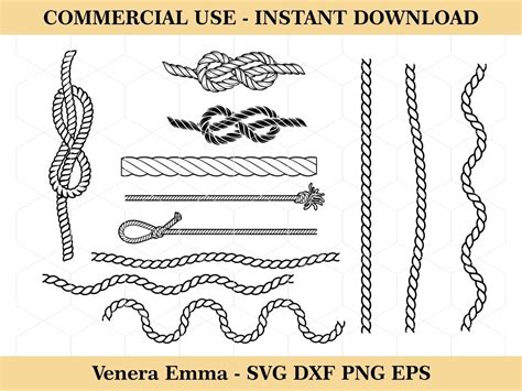 12 Rope SVG Bundle PNG EPS DXF | Vectorency