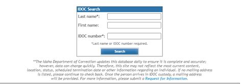 Idaho Inmate Search – Idaho Department of Correction Offender Lookup