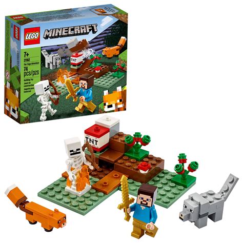 Buy LEGO Minecraft The Taiga Adventure 21162 Brick Building Toy for ...