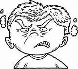 Mad Face Coloring Pages sketch template
