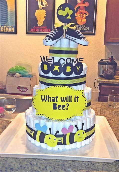 Pin by Annie Tran on My creations | Bee baby shower theme, Baby shower gender reveal, Baby ...