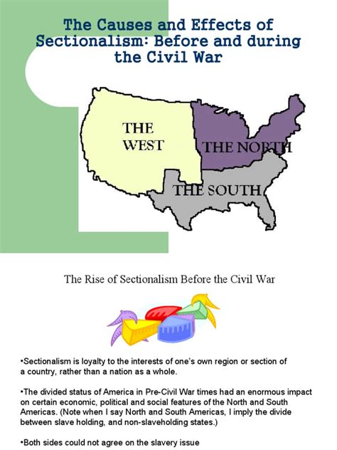 The Causes and Effects of Sectionalism | Download Free PDF | American Civil War | Internal Wars ...