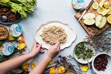 Simple Easy Vegan Waldorf Wheatberry Salad Recipe