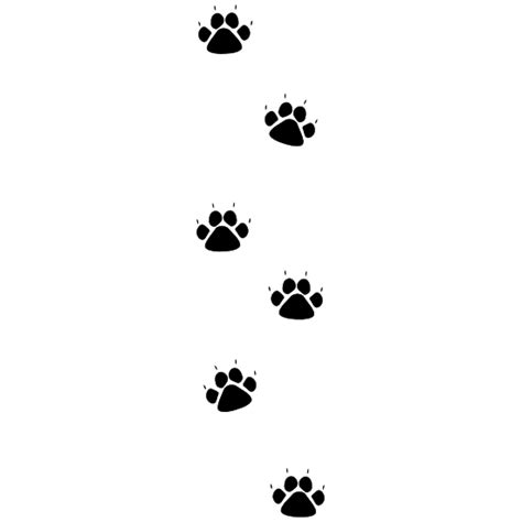 Multiple Wildcat Paw Prints Sticker