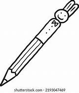 Stationery Coloring Page Doodle Kawaii Cute Stock Vector Royalty Free  sketch template