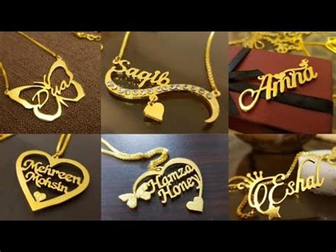 Gold Name Pendant Design / Couple Name Gold Locket Design 2021 - Indian Fashion Trends - YouTube