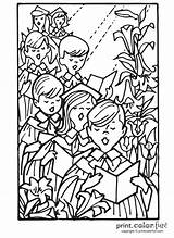 Choir Colouring Pages Sketch Coloring Page sketch template