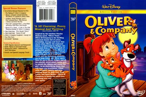 Oliver and Company - Movie DVD Scanned Covers - 56oliver and company scan :: DVD Covers