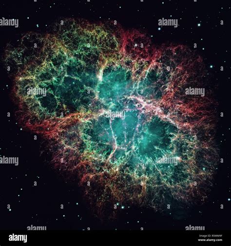 Crab Nebula is a remnant of a star's supernova explosion Stock Photo ...