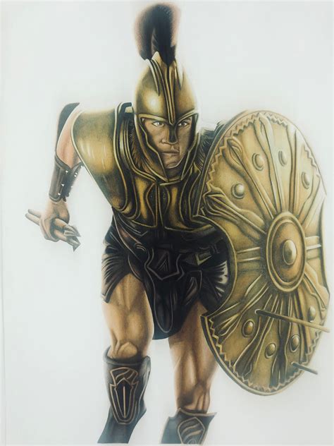 Brad Pitt As Achilles A3 Drawing In Troy Movie | ubicaciondepersonas.cdmx.gob.mx