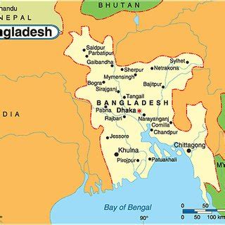 ( Map) Political Map of Bangladesh ( Maps,2010) | Download Scientific Diagram