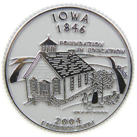 Iowa State Quarter Magnet - ClassicMagnets.com