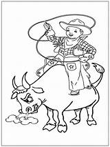 Cowboy Coloring Page sketch template