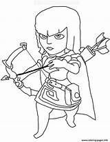 Archer Clash Of Clans Coloring Page Printable sketch template