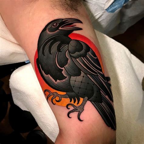 raven tattoo by dave wah at stay humble tattoo company in baltimore maryland the best tattoo ...