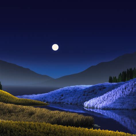 Night Wallpaper 4K, Landscape, Surreal, Windows 11