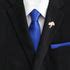 Royal Blue Satin Skinny Necktie – Tie Mood