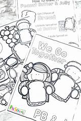 Peanut Butter And Jelly Sandwich Coloring Pages sketch template
