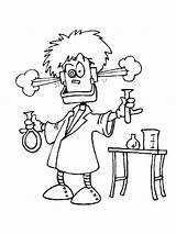 Scientist coloring pages sketch template