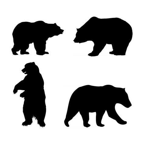 Bear Silhouette Vector Art, Icons, and Graphics for Free Download