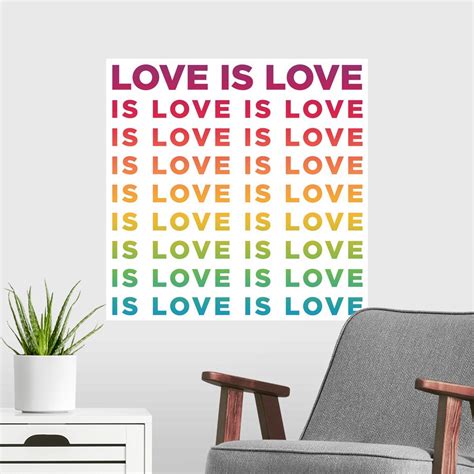 Love Is Love Poster Art Print, Home Decor | eBay