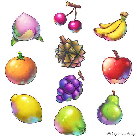 Animal Crossing Fruits Fan Art Illustration on Behance