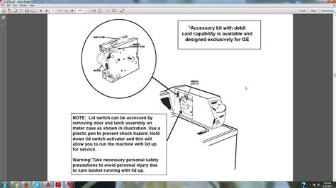 I have a GE commercial coin operated washer. When I put in coins and push the coin slot, nothing ...