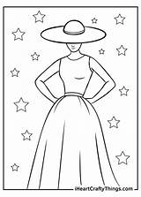 Fashion Coloring Pages For Girls Printable Home sketch template