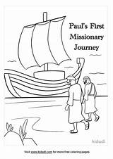 Pauls Missionary Journey Coloring Page Sketch sketch template