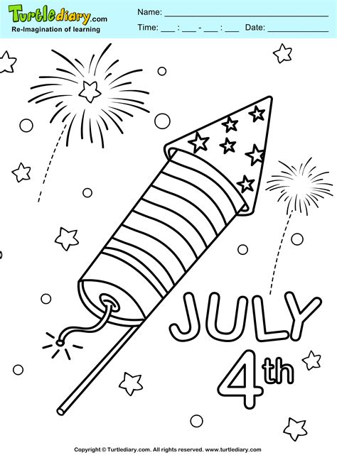 Free Printable Fourth Of July Coloring Pages