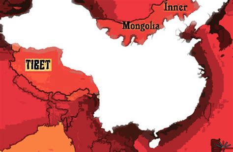 tibet inner mongolia china map | AK Rockefeller | Flickr