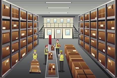 Warehouse Interior Clip Art, Vector Images & Illustrations - iStock