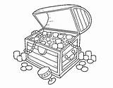 Free Printable Treasure Chest Coloring Pages  Image To U sketch template