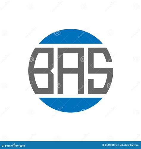 BAS Letter Logo Design on White Background. BAS Creative Initials Circle Logo Concept Stock ...