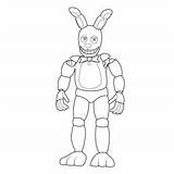 Nightmare Bonnie Coloring Pages sketch template